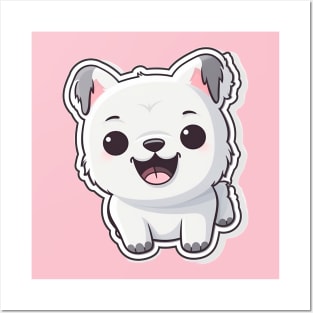 Cute kawaii dog Posters and Art